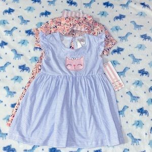 3 Piece Set Buttons & Stitches Dress Size 18mo.